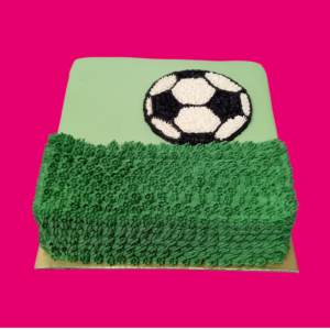 Football embossed Square Cake