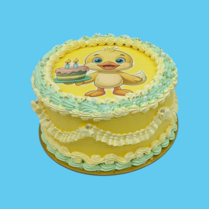 Cute Duck Photo Cake